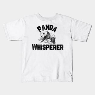 Panda Whisperer Funny Panda Bear Zoo Keeper Graphic Kids T-Shirt